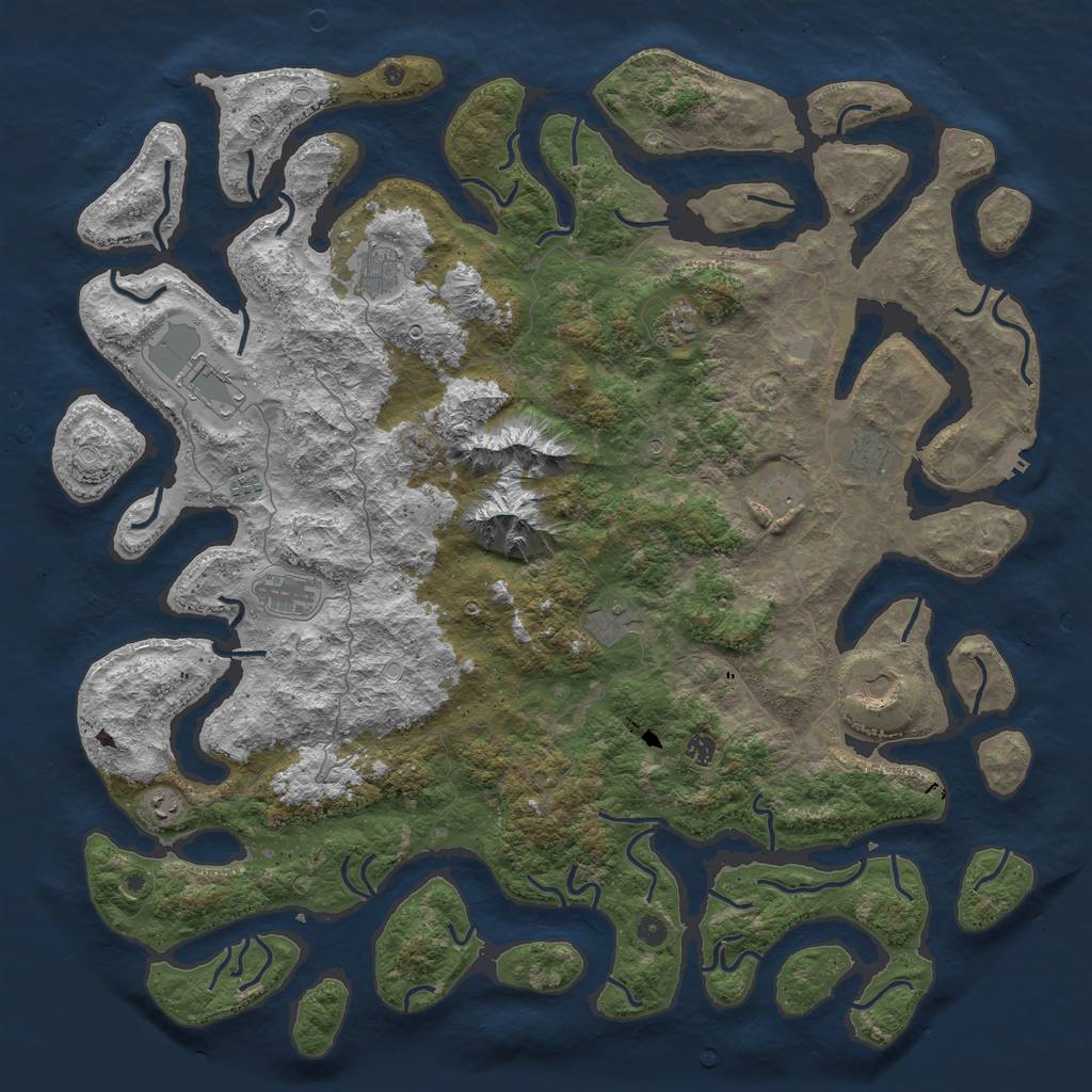 Rust Map: Procedural Map, Size: 5500, Seed: 179, 18 Monuments