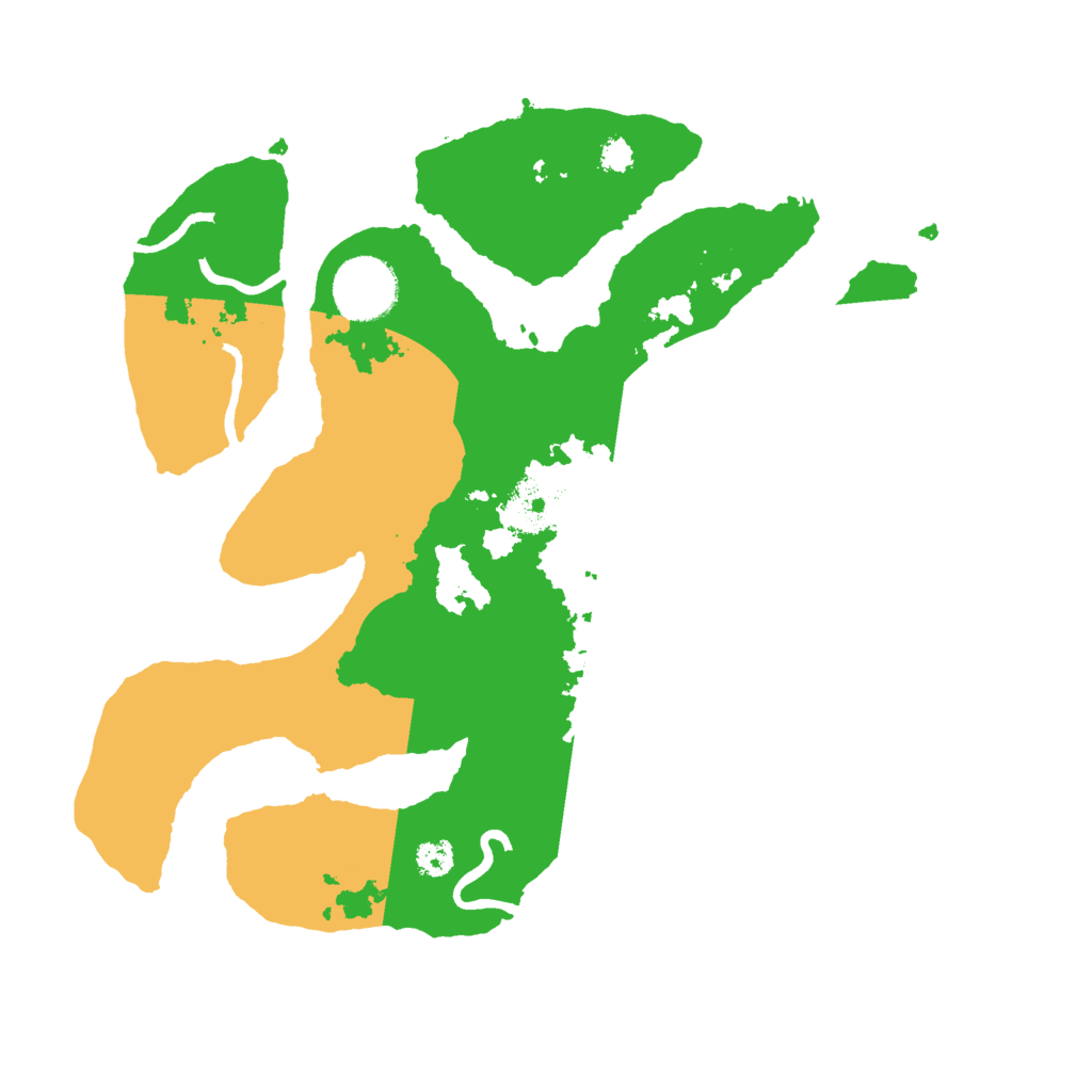 Biome Rust Map: Procedural Map, Size: 3000, Seed: 2023723713