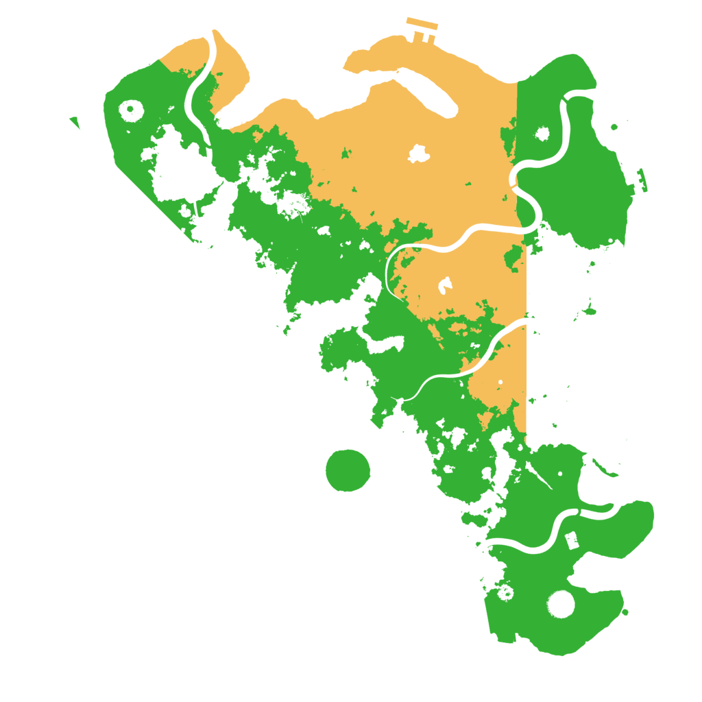 Biome Rust Map: Procedural Map, Size: 4500, Seed: 1254979687