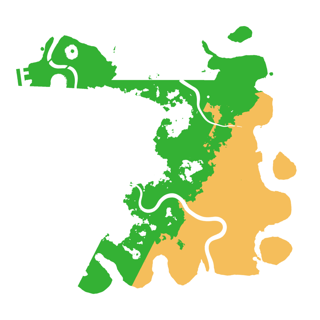 Biome Rust Map: Procedural Map, Size: 3500, Seed: 4034