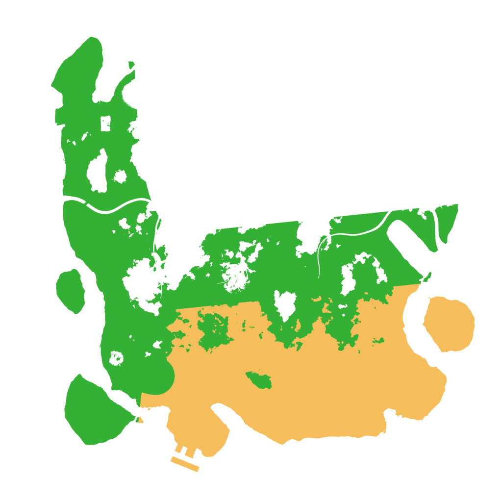 Biome Rust Map: Procedural Map, Size: 3500, Seed: 228857509