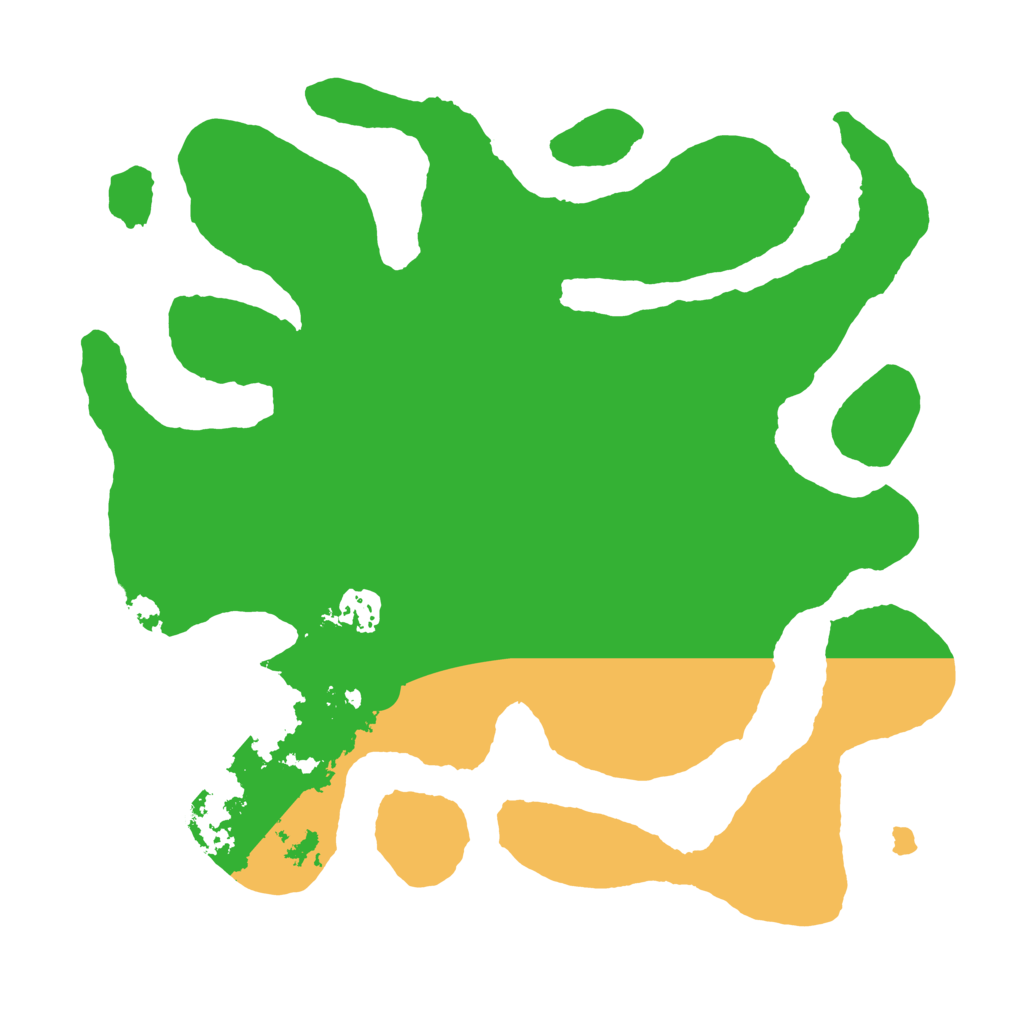 Biome Rust Map: Barren, Size: 3500, Seed: 1246044480