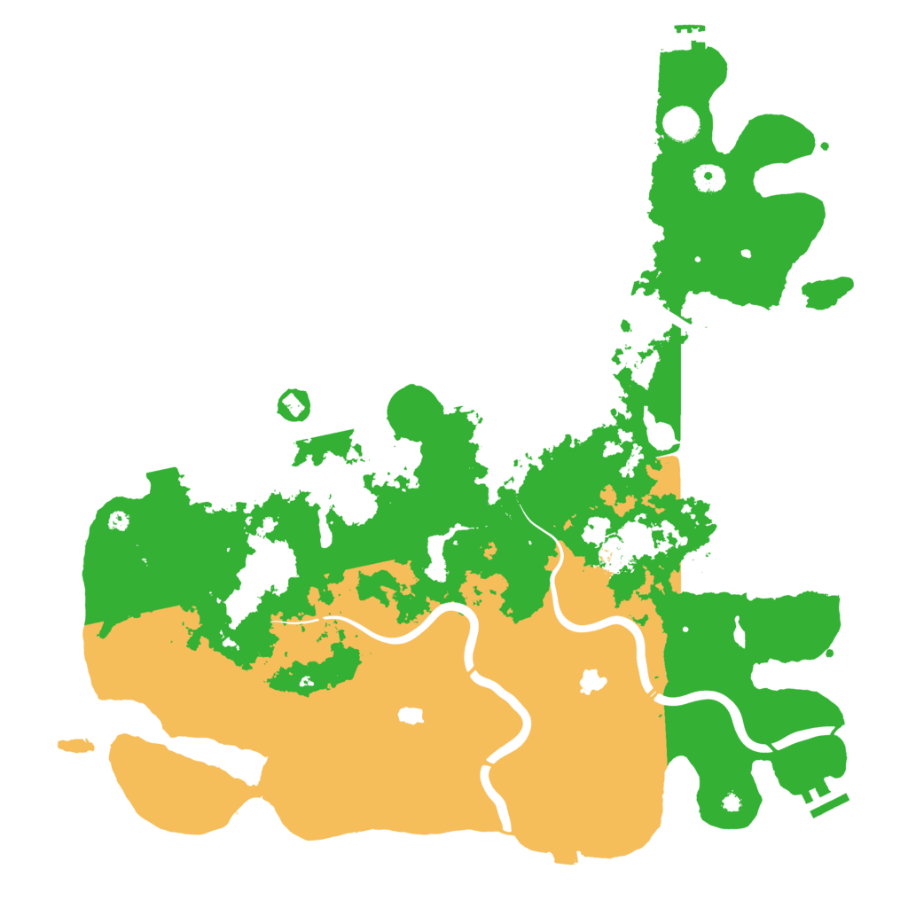 Biome Rust Map: Procedural Map, Size: 4500, Seed: 68645085