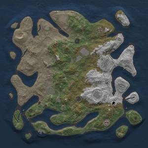 Thumbnail Rust Map: Procedural Map, Size: 4500, Seed: 1472394452, 19 Monuments