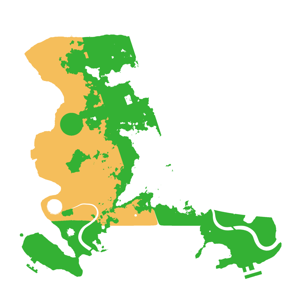 Biome Rust Map: Procedural Map, Size: 3500, Seed: 2066420