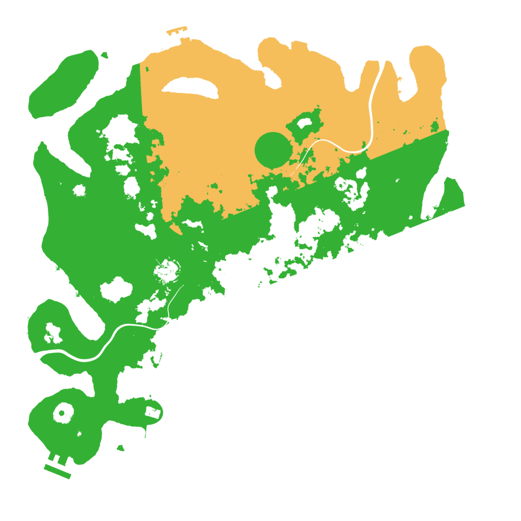 Biome Rust Map: Procedural Map, Size: 3800, Seed: 470559250