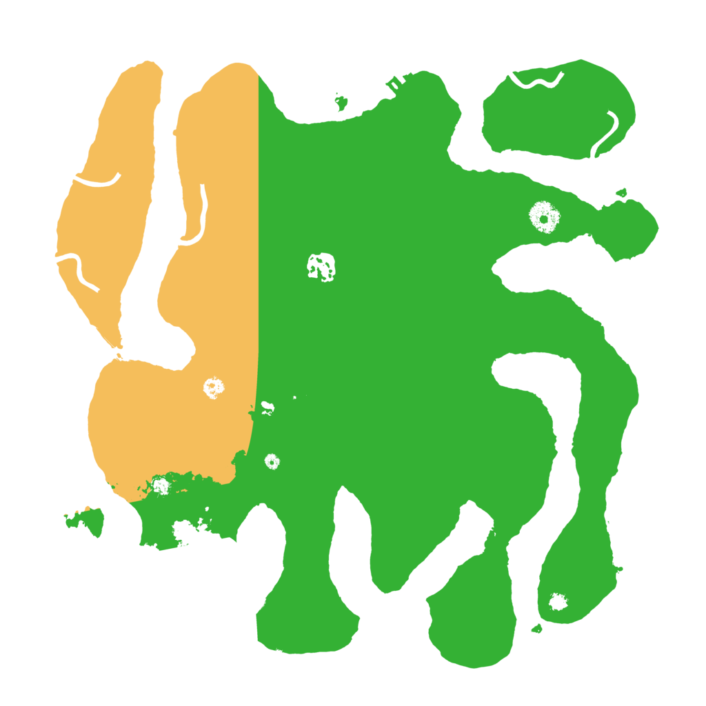 Biome Rust Map: Procedural Map, Size: 3500, Seed: 243201612