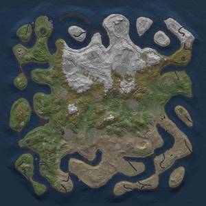 Thumbnail Rust Map: Procedural Map, Size: 4800, Seed: 689322, 19 Monuments