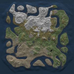 Thumbnail Rust Map: Procedural Map, Size: 4500, Seed: 63487405, 19 Monuments