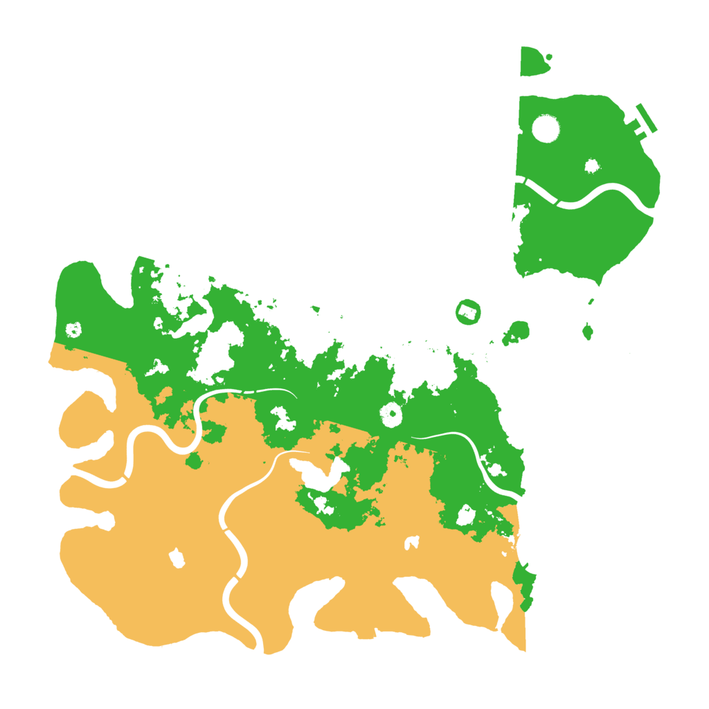 Biome Rust Map: Procedural Map, Size: 4500, Seed: 63487405