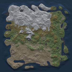 Thumbnail Rust Map: Procedural Map, Size: 5000, Seed: 887342794, 19 Monuments