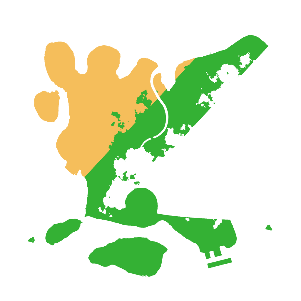 Biome Rust Map: Procedural Map, Size: 2500, Seed: 1723