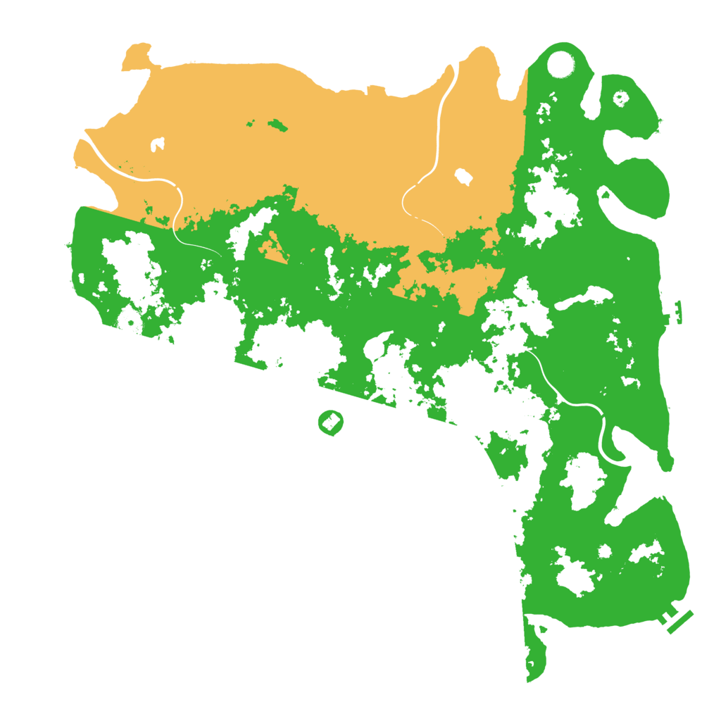 Biome Rust Map: Procedural Map, Size: 4690, Seed: 2147483647