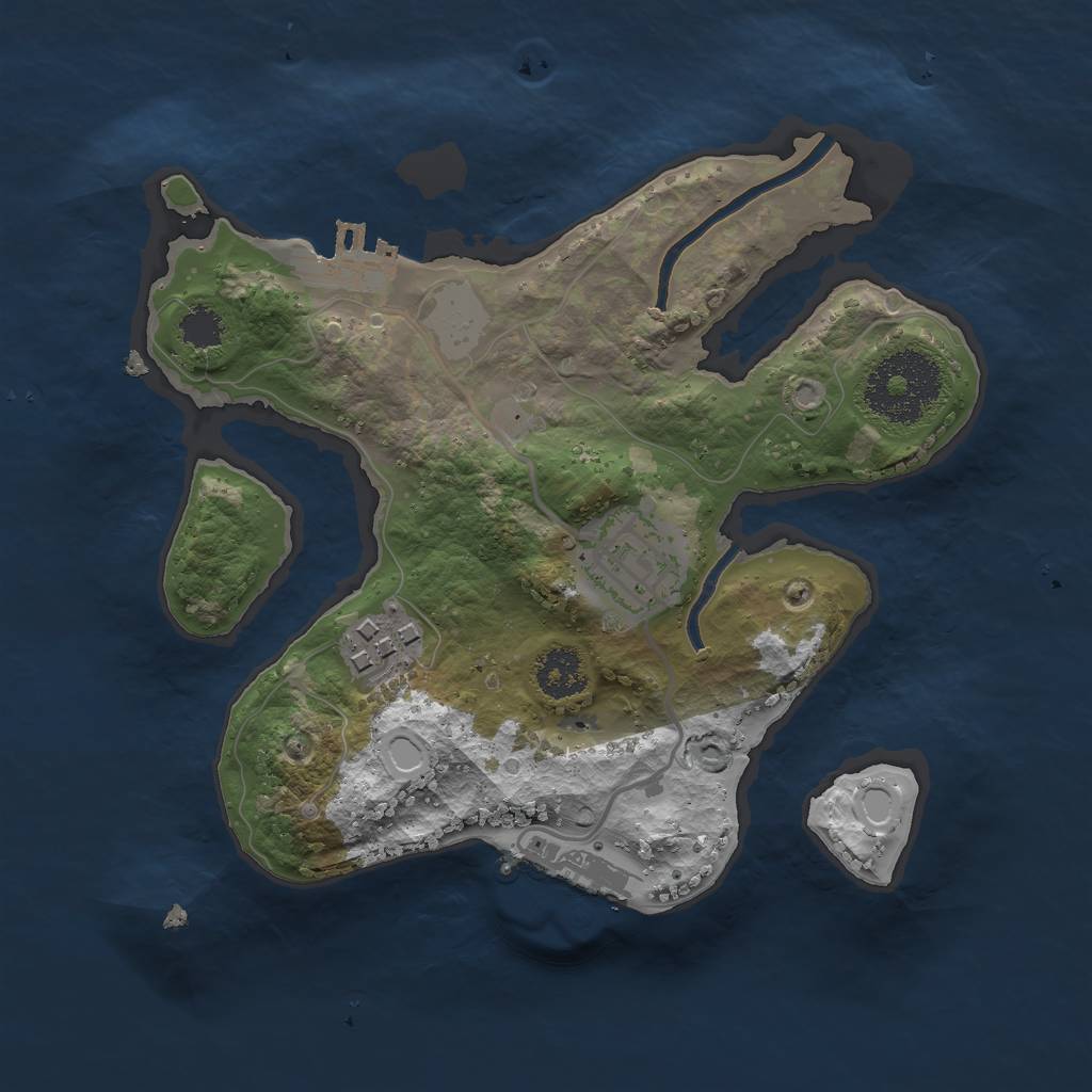 Rust Map: Procedural Map, Size: 2250, Seed: 1338, 9 Monuments
