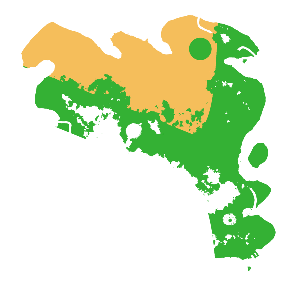 Biome Rust Map: Procedural Map, Size: 3500, Seed: 16571845