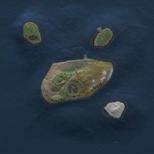 Thumbnail Rust Map: Procedural Map, Size: 1500, Seed: 1706098600, 5 Monuments