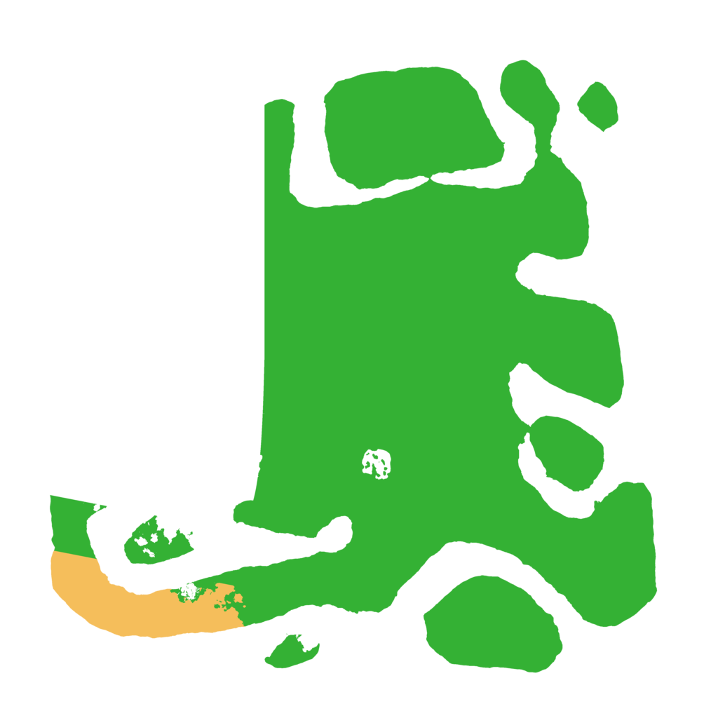 Biome Rust Map: Barren, Size: 3500, Seed: 150