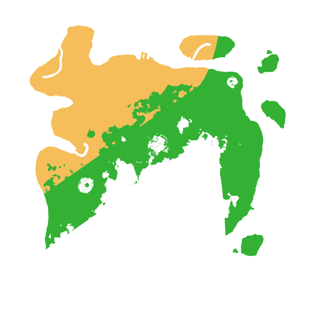 Biome Rust Map: Procedural Map, Size: 3000, Seed: 99112233