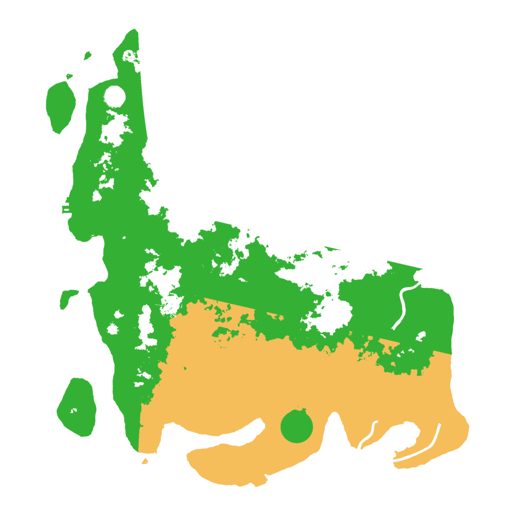 Biome Rust Map: Procedural Map, Size: 4200, Seed: 1234534