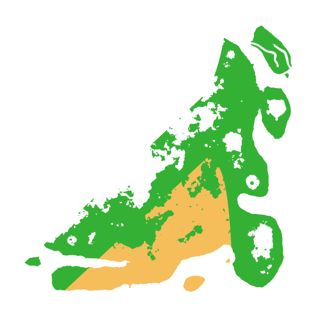 Biome Rust Map: Procedural Map, Size: 3500, Seed: 80801234