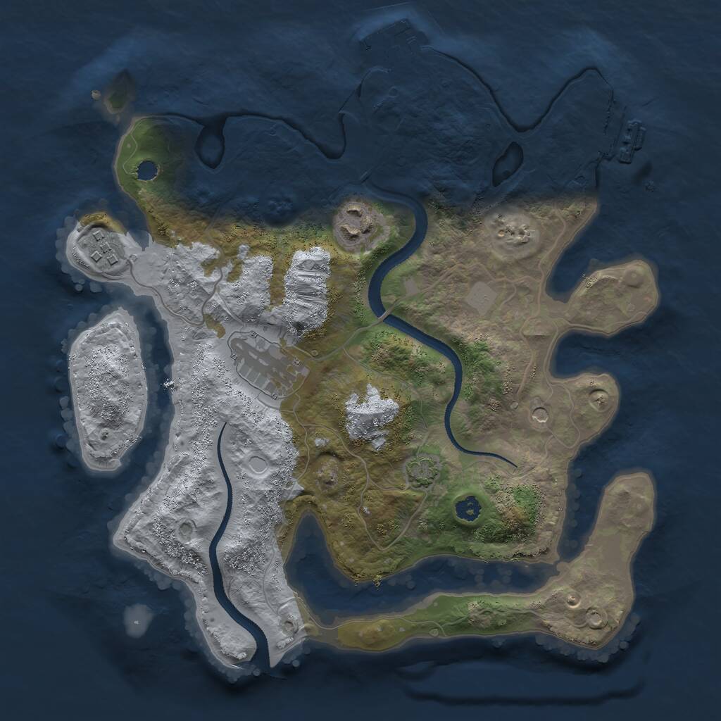 Rust Map: Procedural Map, Size: 2900, Seed: 12022021, 8 Monuments