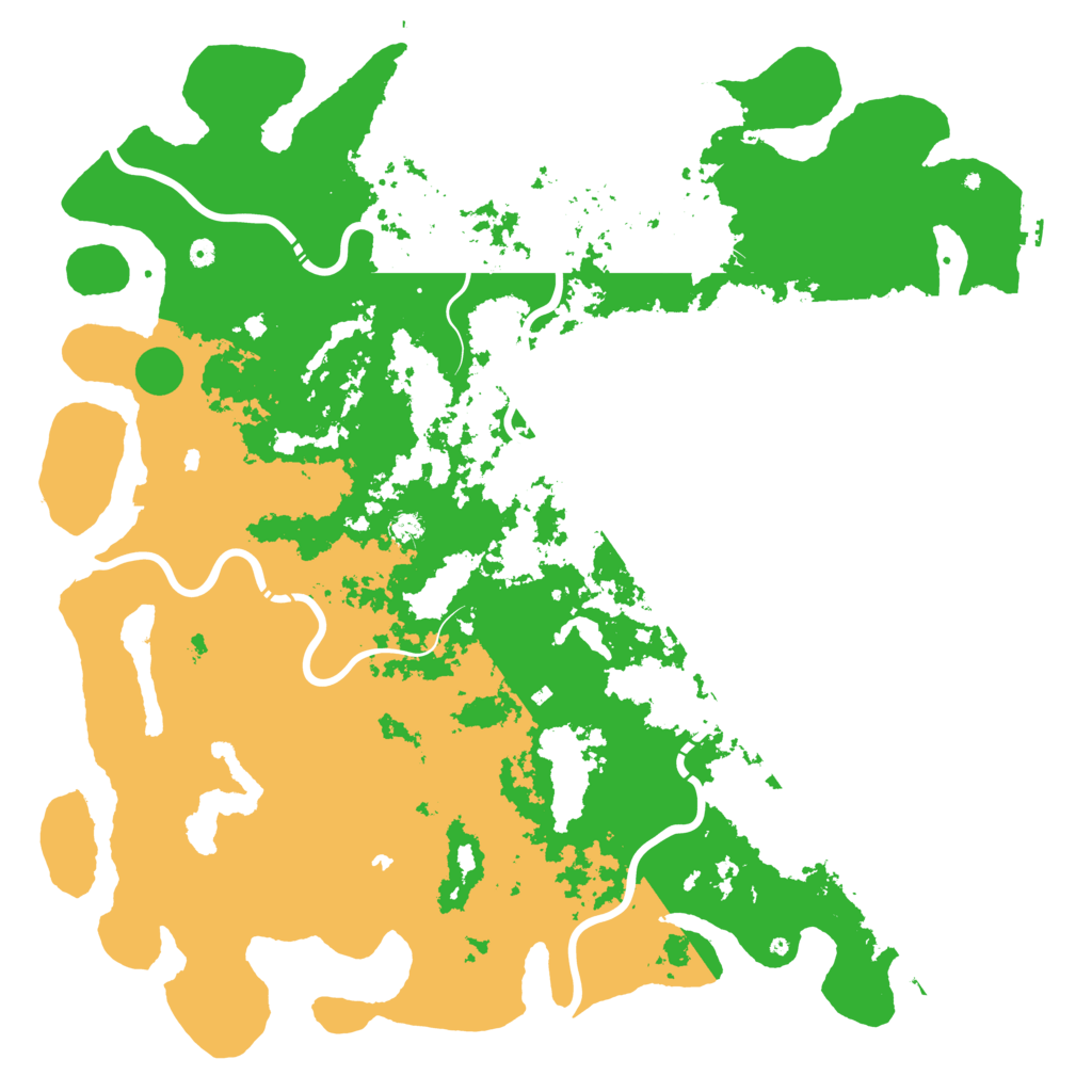 Biome Rust Map: Procedural Map, Size: 6000, Seed: 93276805