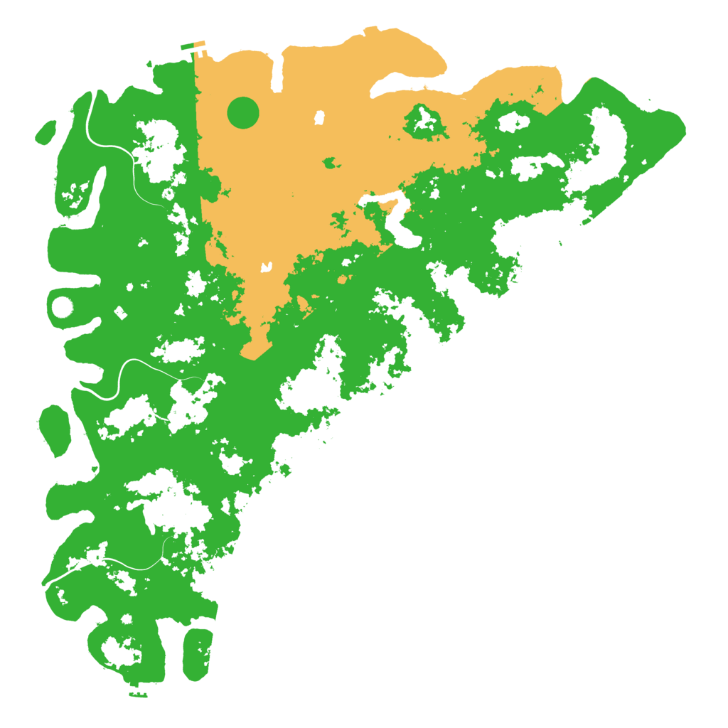 Biome Rust Map: Procedural Map, Size: 6000, Seed: 200008