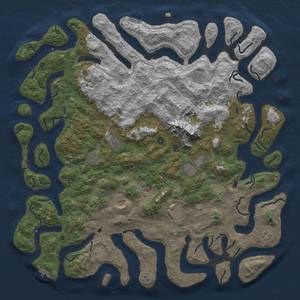 Thumbnail Rust Map: Procedural Map, Size: 6000, Seed: 248595412, 19 Monuments