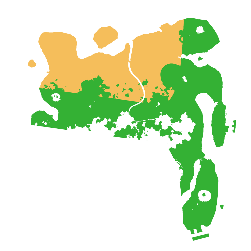 Biome Rust Map: Procedural Map, Size: 3000, Seed: 1230189258