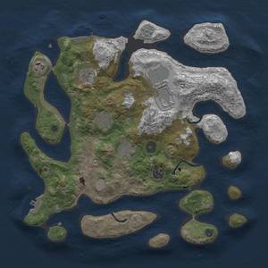 Thumbnail Rust Map: Procedural Map, Size: 3500, Seed: 2159, 15 Monuments