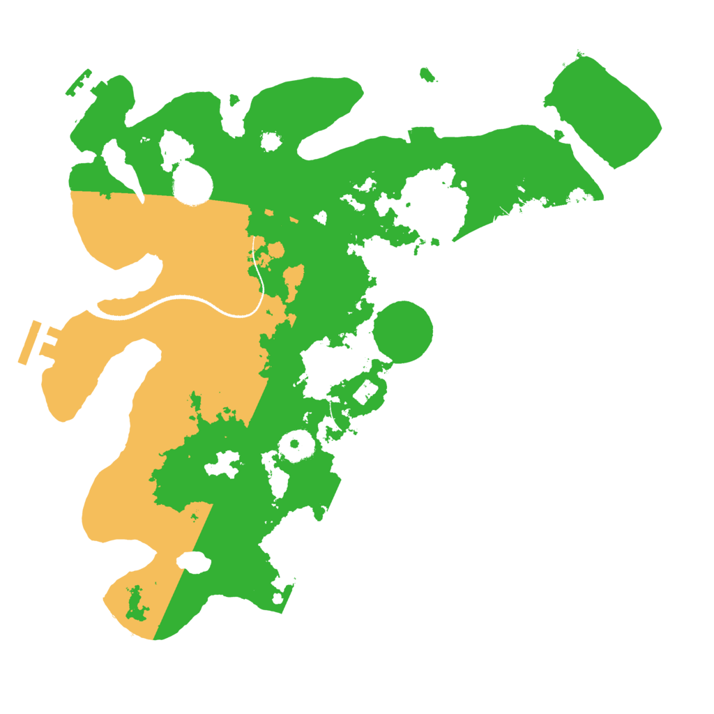 Biome Rust Map: Procedural Map, Size: 3200, Seed: 4348916