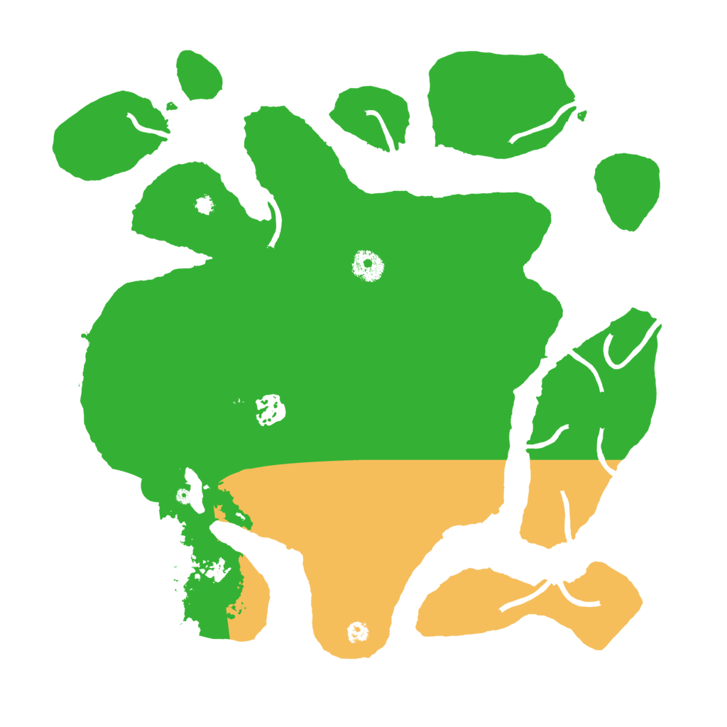 Biome Rust Map: Procedural Map, Size: 3500, Seed: 684186