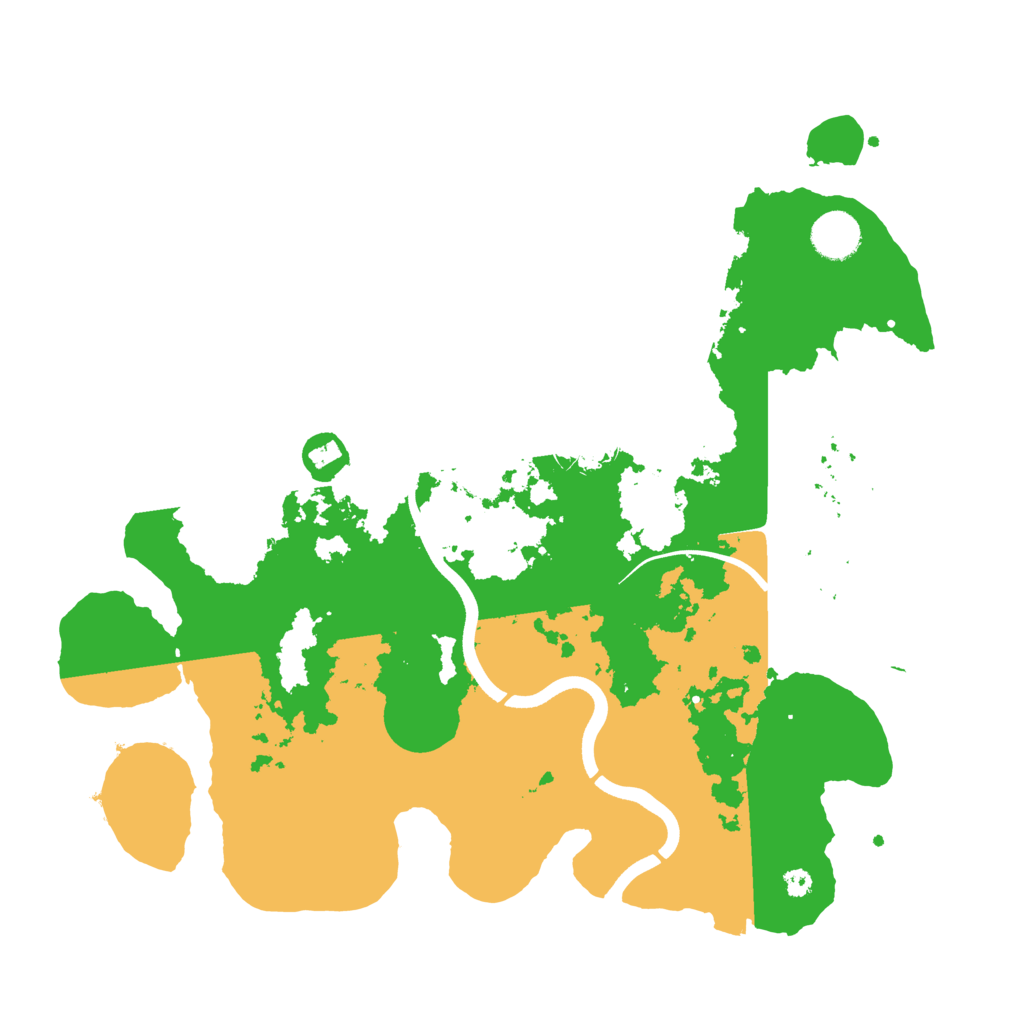 Biome Rust Map: Procedural Map, Size: 3700, Seed: 671757126