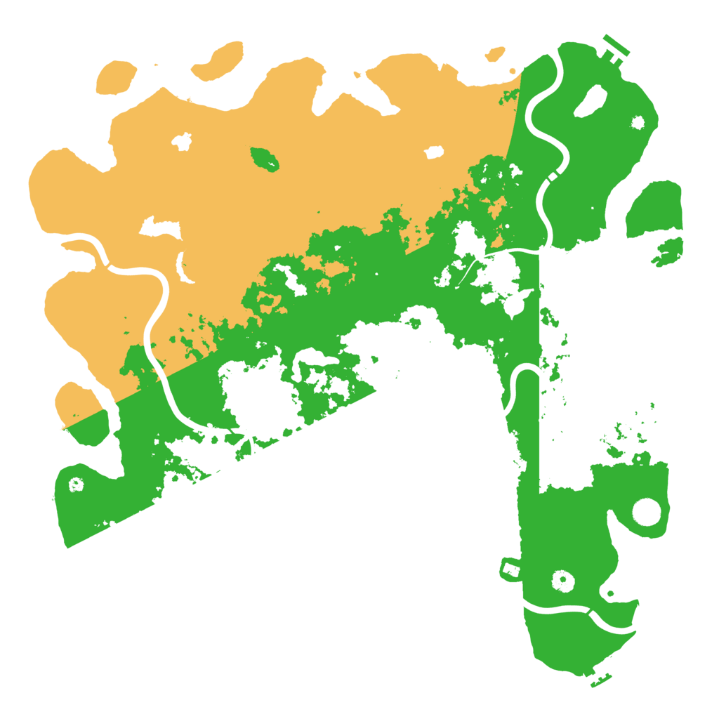 Biome Rust Map: Procedural Map, Size: 4800, Seed: 1000000
