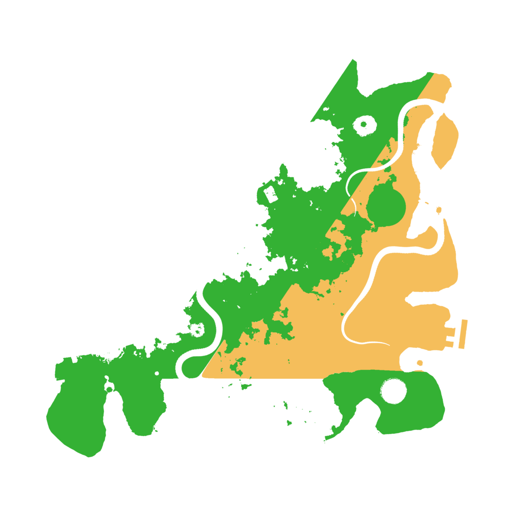 Biome Rust Map: Procedural Map, Size: 3500, Seed: 172550929