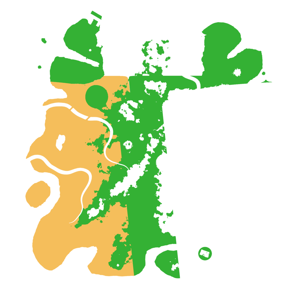 Biome Rust Map: Procedural Map, Size: 3600, Seed: 522