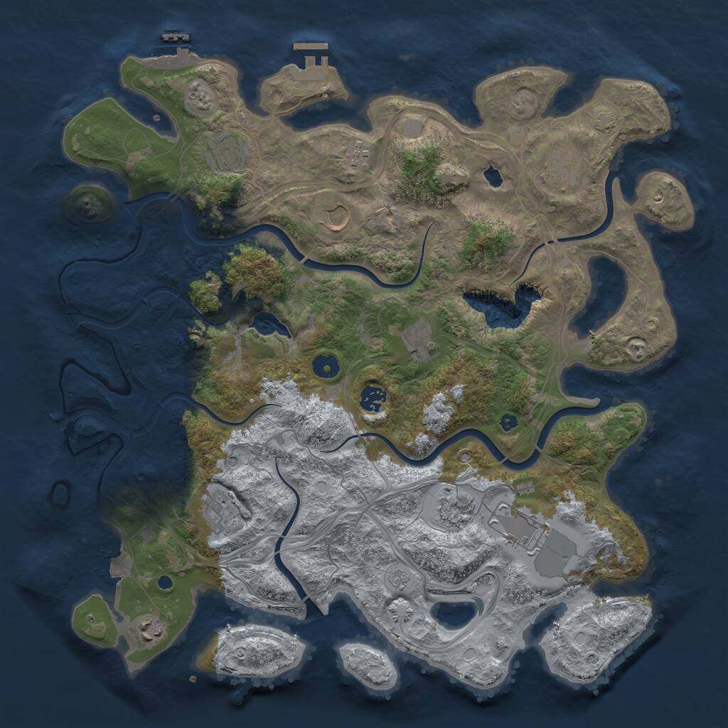 Rust Map: Procedural Map, Size: 4250, Seed: 20211203, 16 Monuments