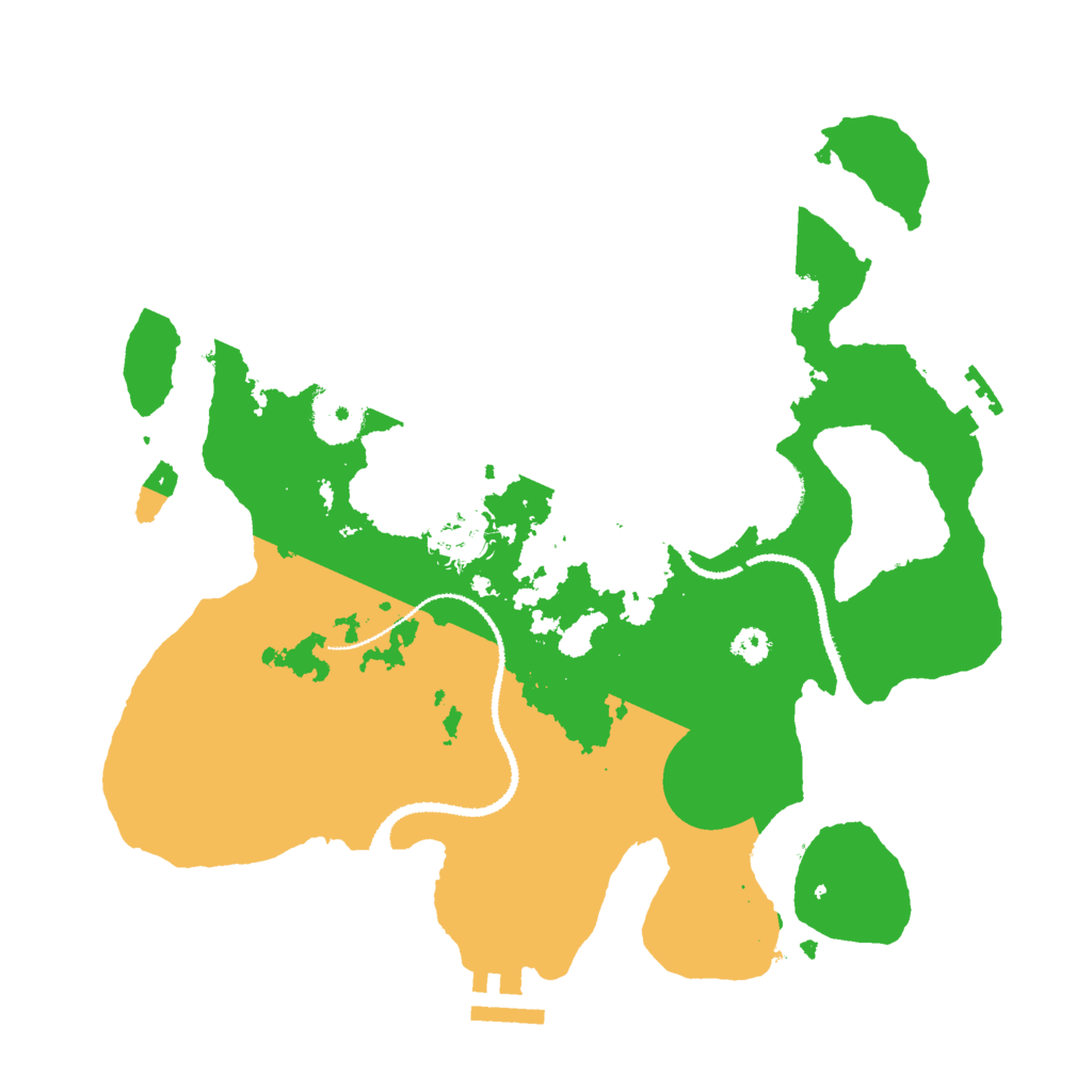 Biome Rust Map: Procedural Map, Size: 3000, Seed: 822172