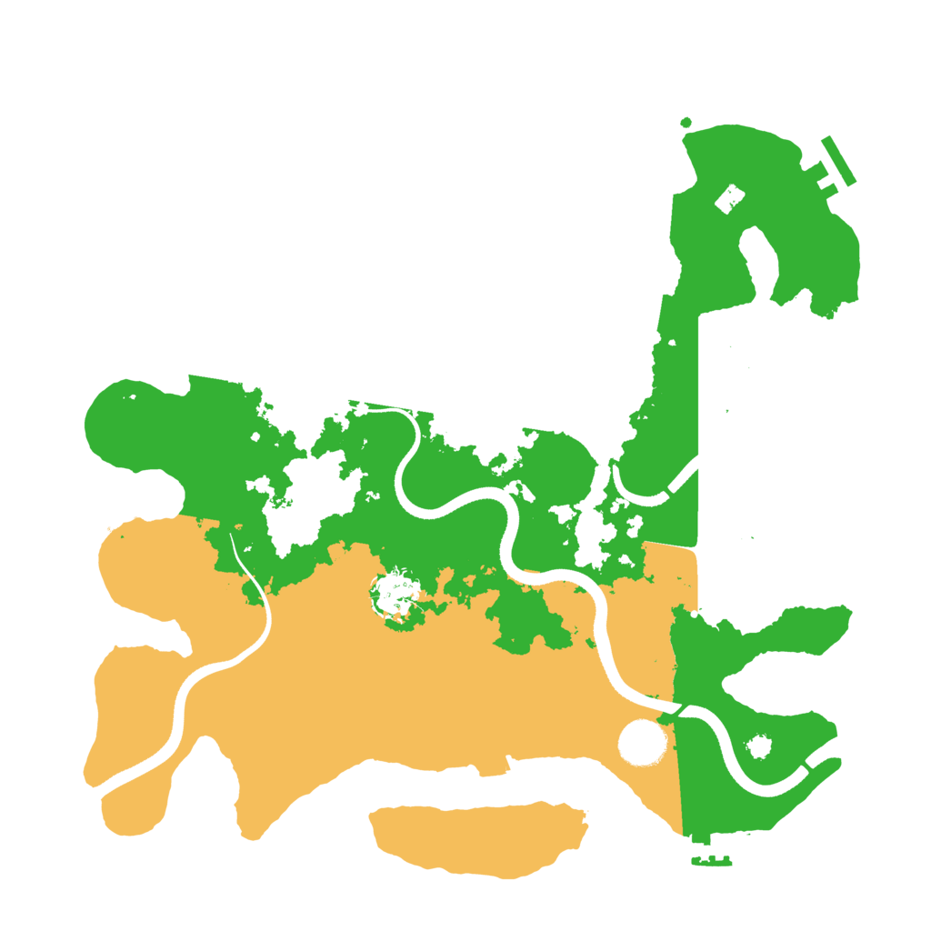 Biome Rust Map: Procedural Map, Size: 3500, Seed: 516453816