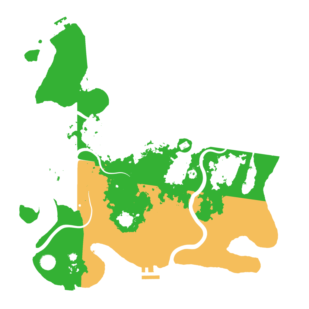 Biome Rust Map: Procedural Map, Size: 3500, Seed: 298421321