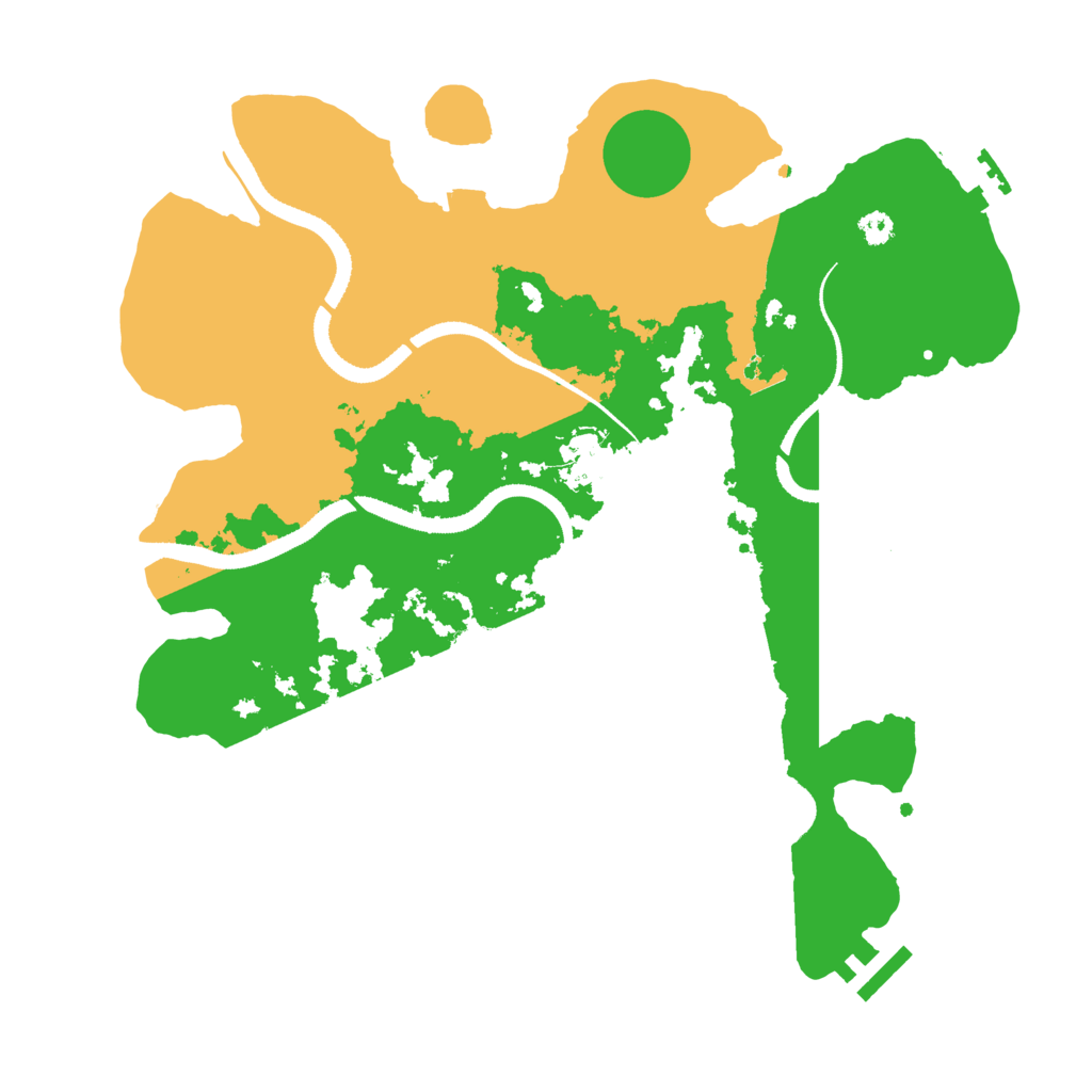 Biome Rust Map: Procedural Map, Size: 3300, Seed: 1710946958