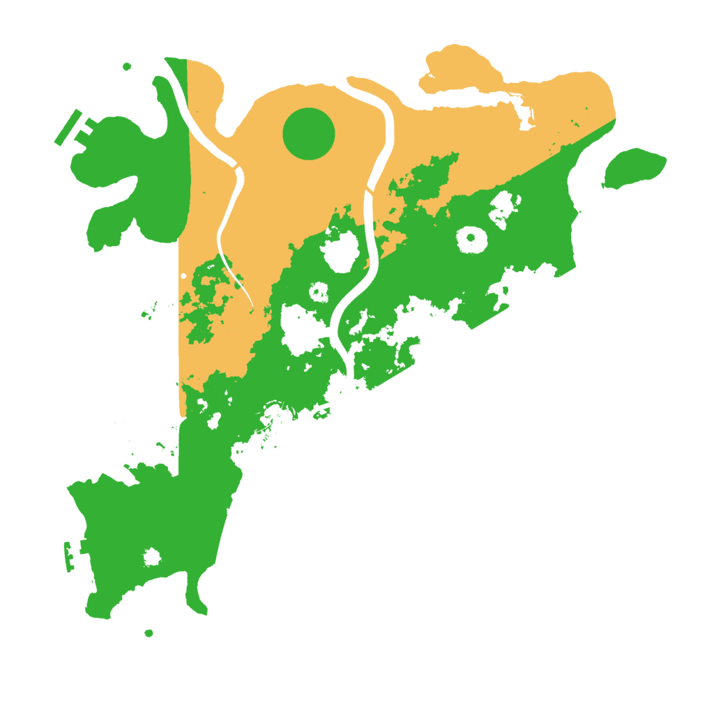 Biome Rust Map: Procedural Map, Size: 3600, Seed: 199505716