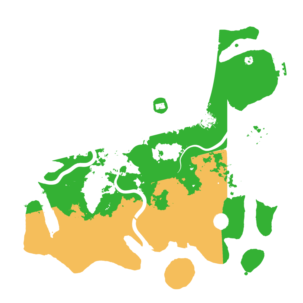 Biome Rust Map: Procedural Map, Size: 3550, Seed: 143528