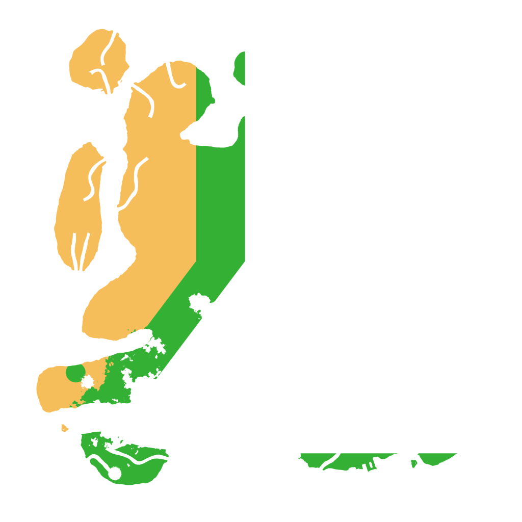 Biome Rust Map: Procedural Map, Size: 3500, Seed: 23423