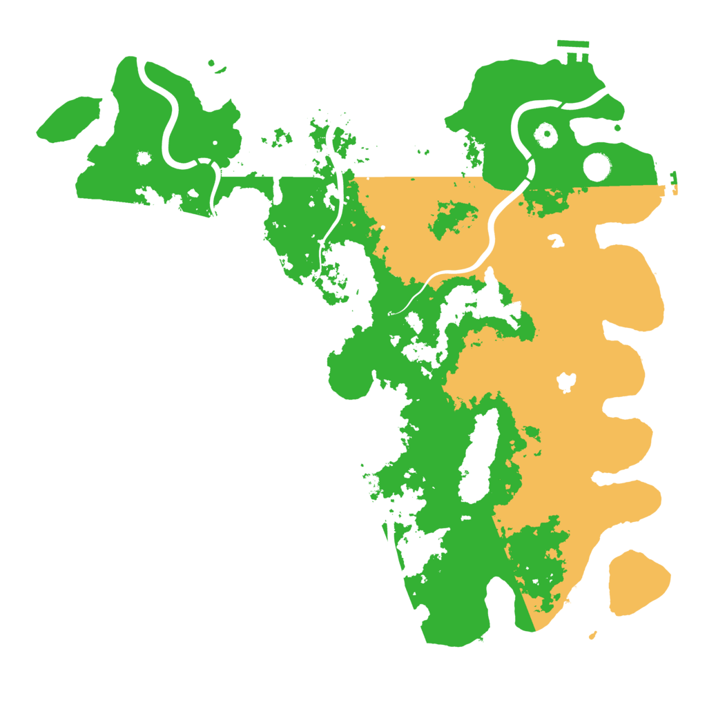 Biome Rust Map: Procedural Map, Size: 4500, Seed: 211203