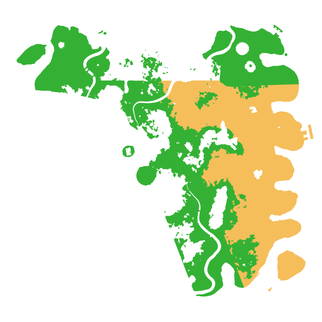 Biome Rust Map: Procedural Map, Size: 4500, Seed: 211203