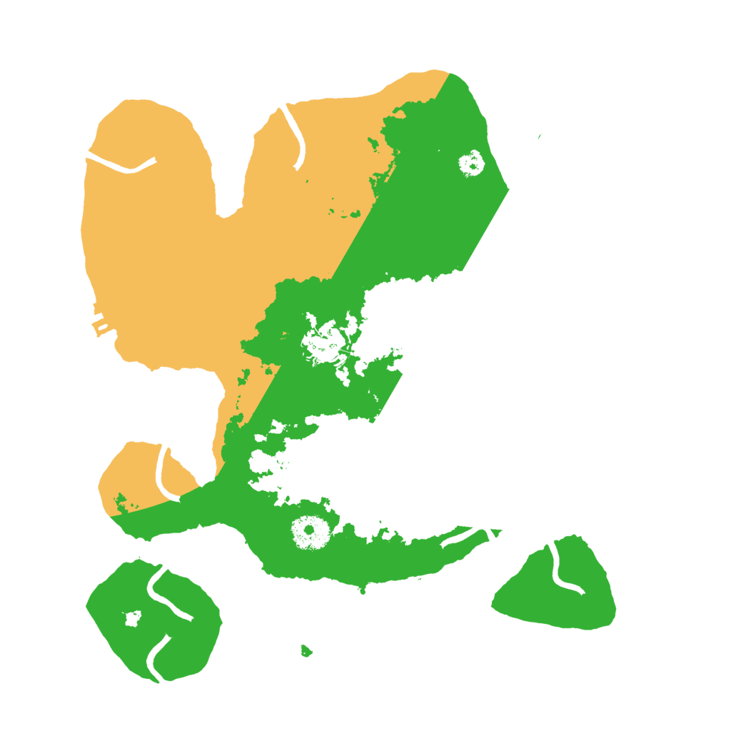 Biome Rust Map: Procedural Map, Size: 3000, Seed: 643818