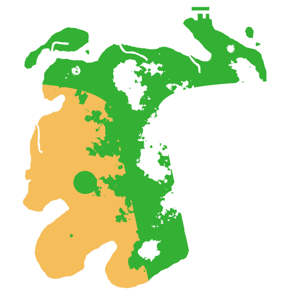 Biome Rust Map: Procedural Map, Size: 3500, Seed: 687709555