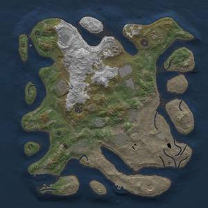 Thumbnail Rust Map: Procedural Map, Size: 4000, Seed: 800316006, 19 Monuments