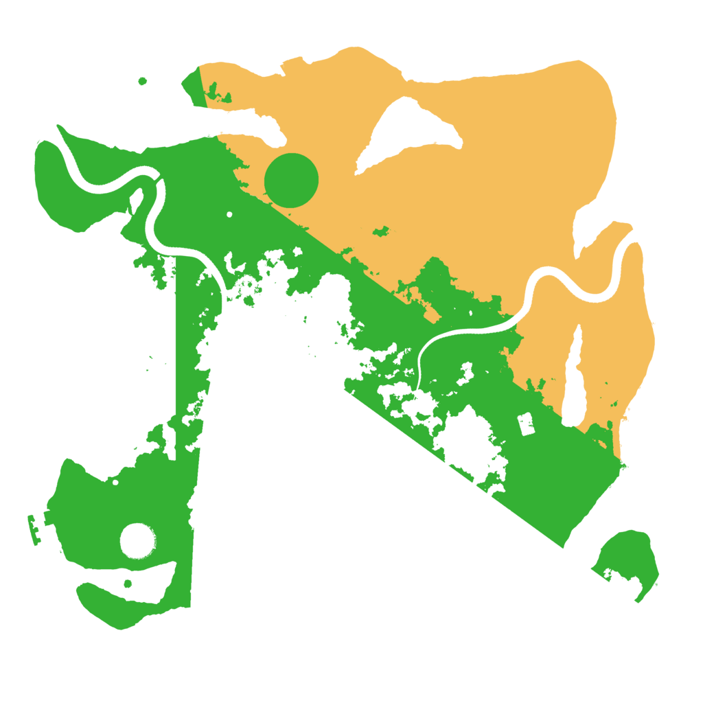 Biome Rust Map: Procedural Map, Size: 3500, Seed: 92749373